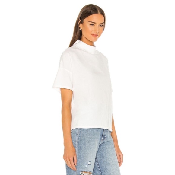 We The Free Fearless Mock Neck White Short Sleeve Tee FINAL PRICE - Picture 4 of 6